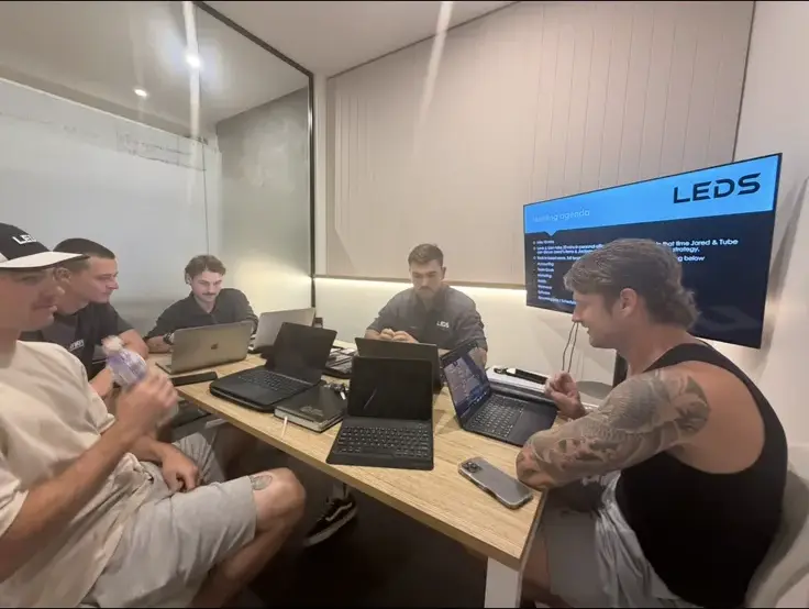Planning meeting at the LEDS office