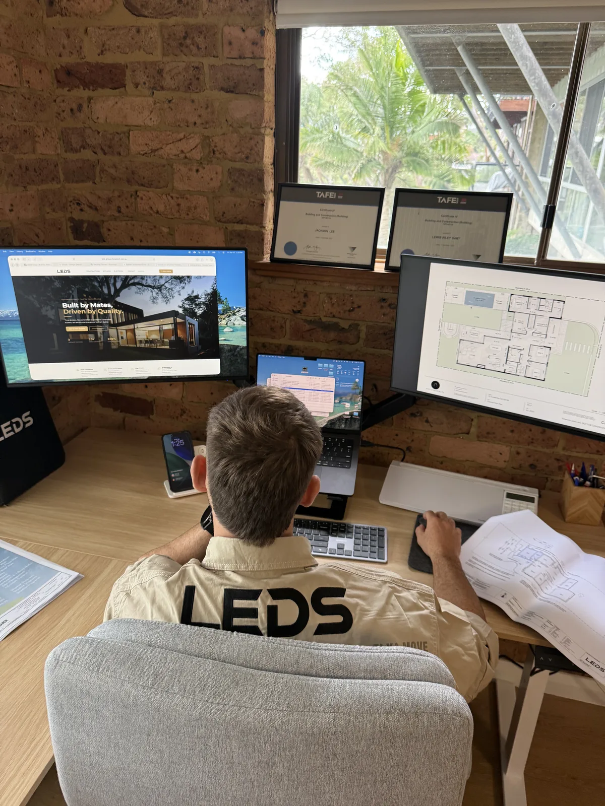 Design work at the LEDS office