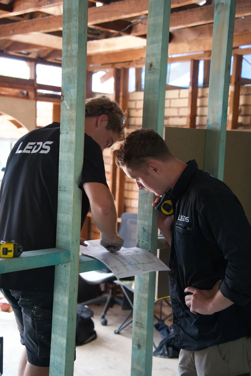 LEDS Kitchens measuring up on site